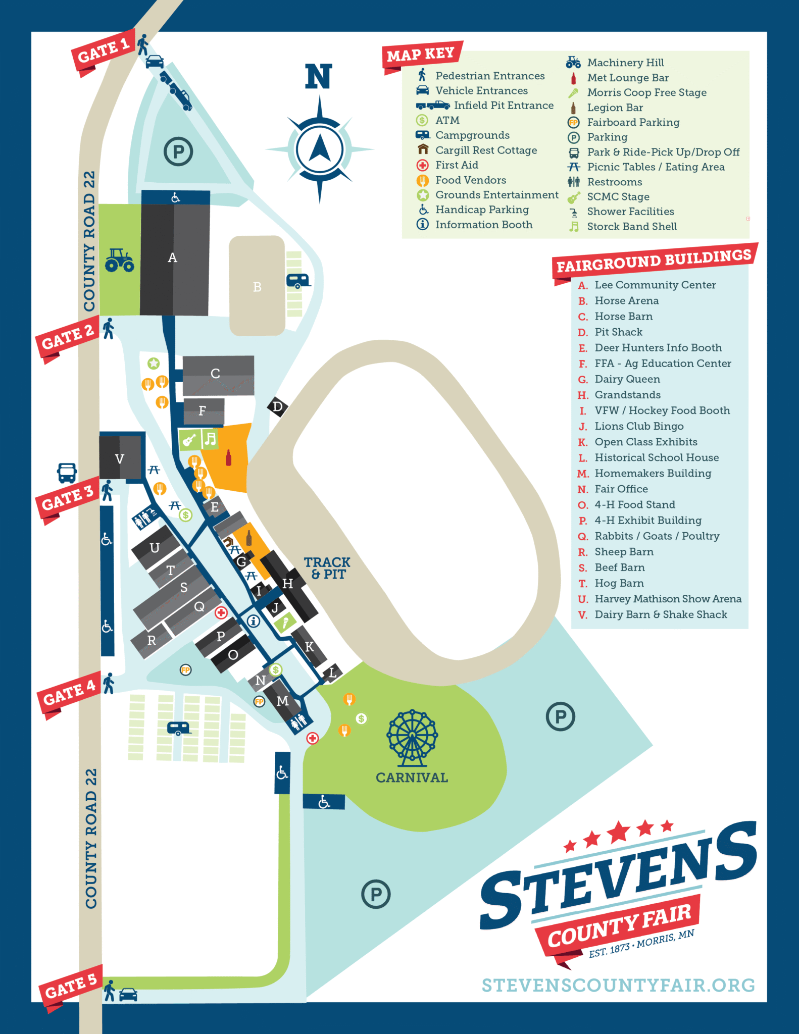 Fairgrounds Map – Stevens County Fair